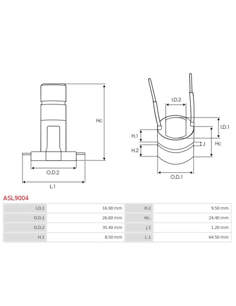 Generátorok kommutátorai - ASL9004