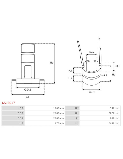 Generátorok kommutátorai - ASL9017