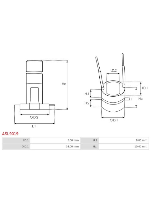 Generátorok kommutátorai - ASL9019