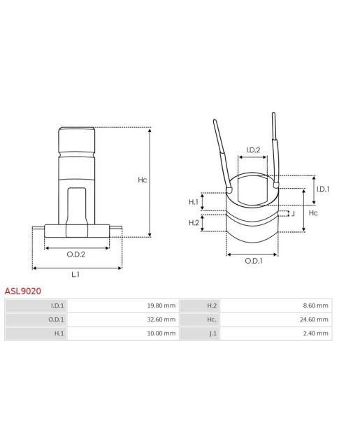 Generátorok kommutátorai - ASL9020