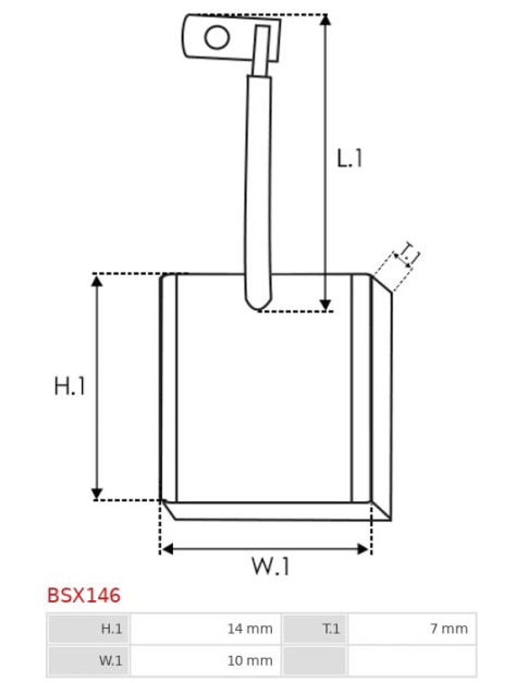 Indítómotorok keféi - BSX146