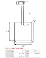 Indítómotorok keféi - BSX159-160(SCHUNK)