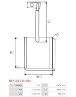 Indítómotorok keféi - BSX163-164(IKA)