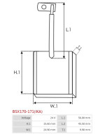 Indítómotorok keféi - BSX170-171(IKA)