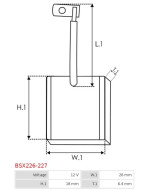 Indítómotorok keféi - BSX226-227