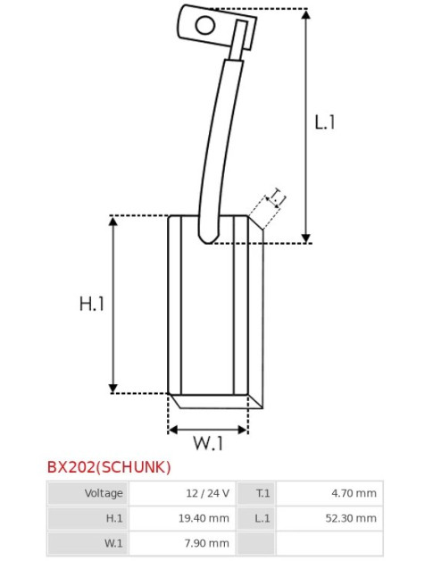 Gererátor kefék - BX202(SCHUNK)