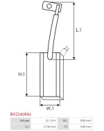 Gererátor kefék - BX214(IKA)