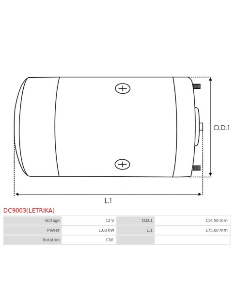 Egyenáramú motorok - DC9003(LETRIKA)