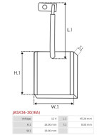 Indítómotorok keféi - JASX34-30(IKA)