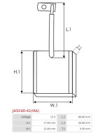 Indítómotorok keféi - JASX40-41(IKA)