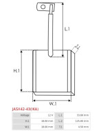 Indítómotorok keféi - JASX42-43(IKA)