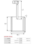 Indítómotorok keféi - JASX56-3(IKA)