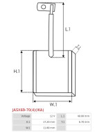 Indítómotorok keféi - JASX69-70(4)(IKA)