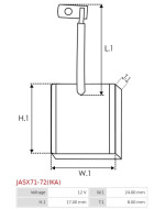 Indítómotorok keféi - JASX71-72(IKA)