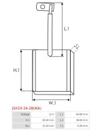 Indítómotorok keféi - JSX23-24-28(IKA)