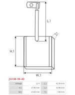 Indítómotorok keféi - JSX38-39-40