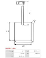 Indítómotorok keféi - JSX38-41(IKA)