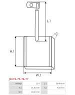 Indítómotorok keféi - JSX74-75-76-77