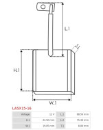 Indítómotorok keféi - LASX15-16