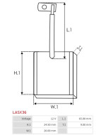 Indítómotorok keféi - LASX36