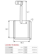 Indítómotorok keféi - LASX86-79-80(IKA)