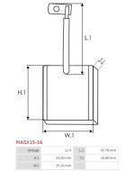 Indítómotorok keféi - MASX15-16