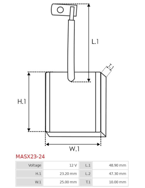 Indítómotorok keféi - MASX23-24