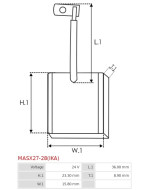 Indítómotorok keféi - MASX27-28(IKA)