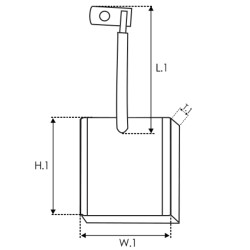 Indítómotorok keféi - PSX115-116(IKA)