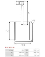 Indítómotorok keféi - PSX142-144