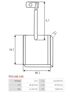 Indítómotorok keféi - PSX148-149