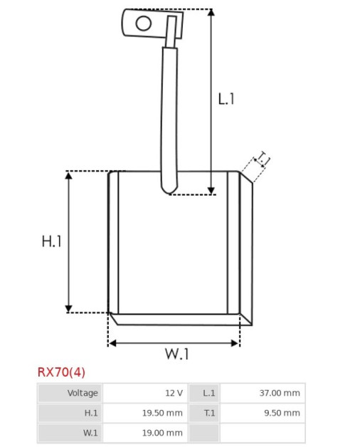 Indítómotorok keféi - RX70(4)