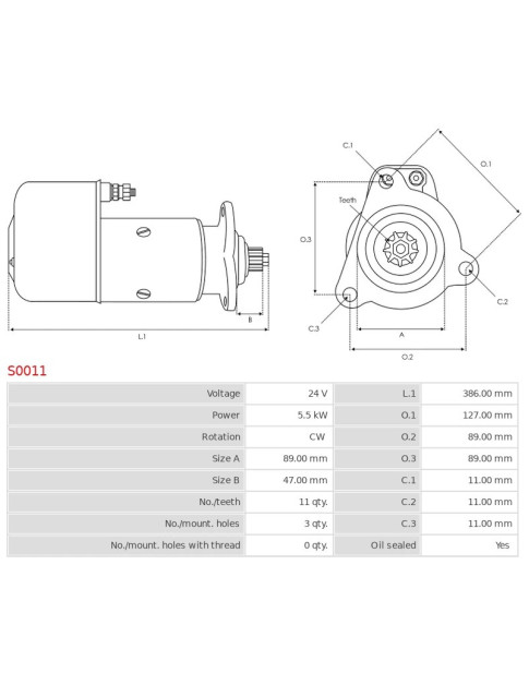 Indítómotor - S0011