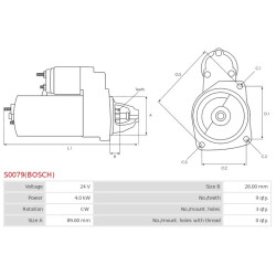 Indítómotor - S0079(BOSCH)