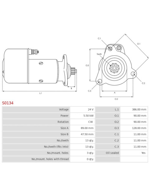 Indítómotor - S0134