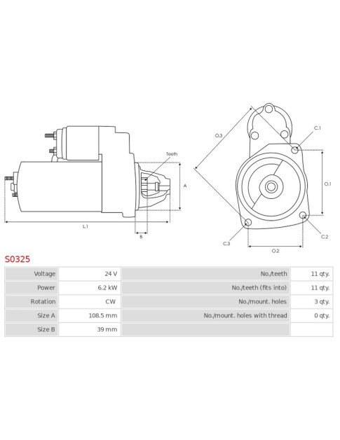 Indítómotor - S0325