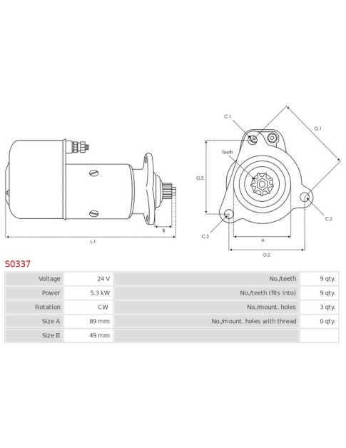 Indítómotor - S0337