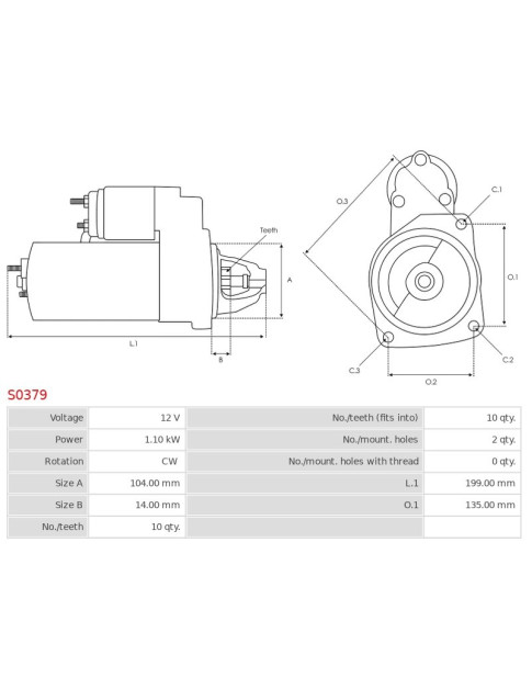 Indítómotor - S0379