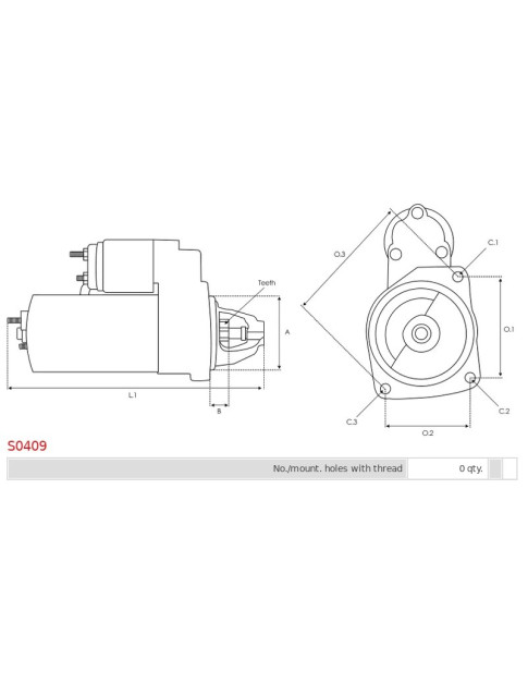 Indítómotor - S0409