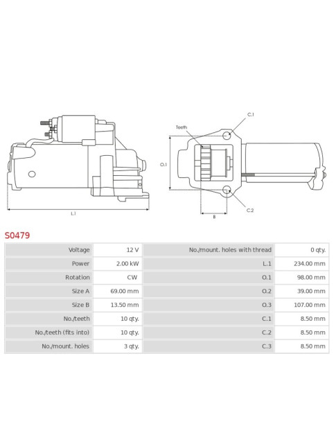 Indítómotor - S0479