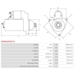 Indítómotor - S0481(BOSCH)