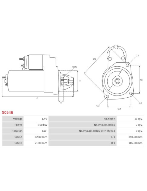 Indítómotor - S0546