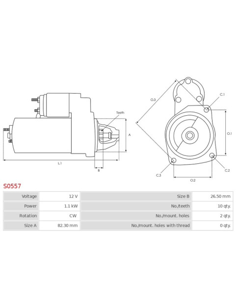 Indítómotor - S0557