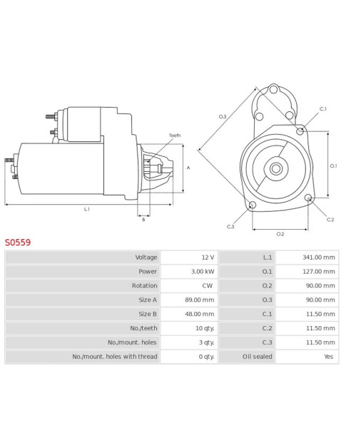 Indítómotor - S0559