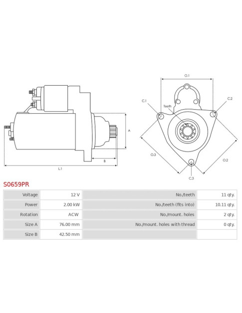 Indítómotor - S0659PR