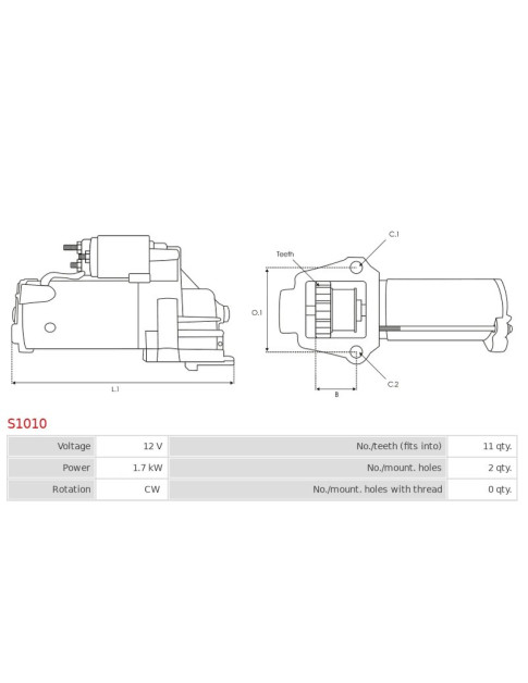 Indítómotor - S1010