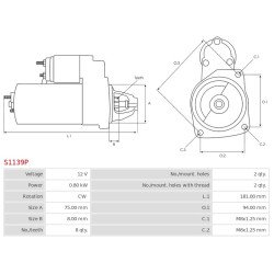 Indítómotor - S1139P