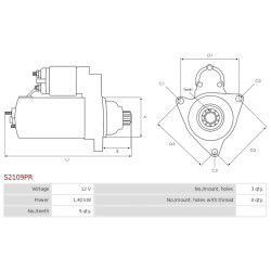 Indítómotor - S2109PR