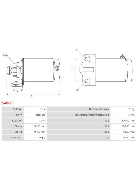 Indítómotor - S4060