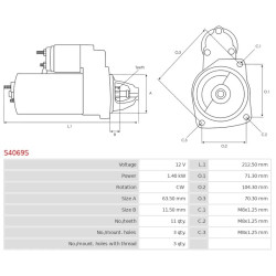 Indítómotor - S4069S